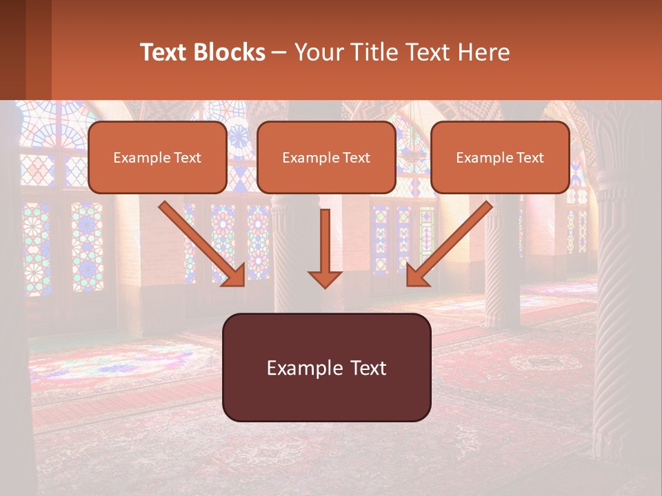 A Large Room Filled With Lots Of Windows PowerPoint Template