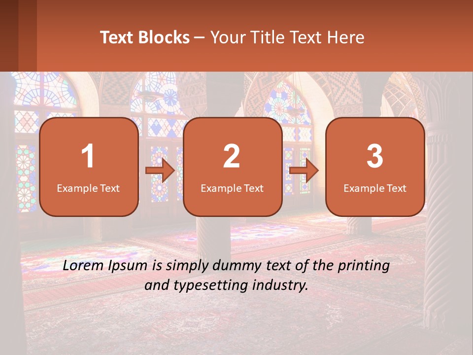 A Large Room Filled With Lots Of Windows PowerPoint Template