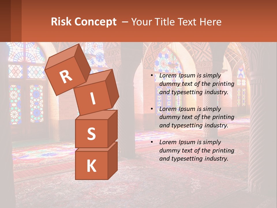 A Large Room Filled With Lots Of Windows PowerPoint Template