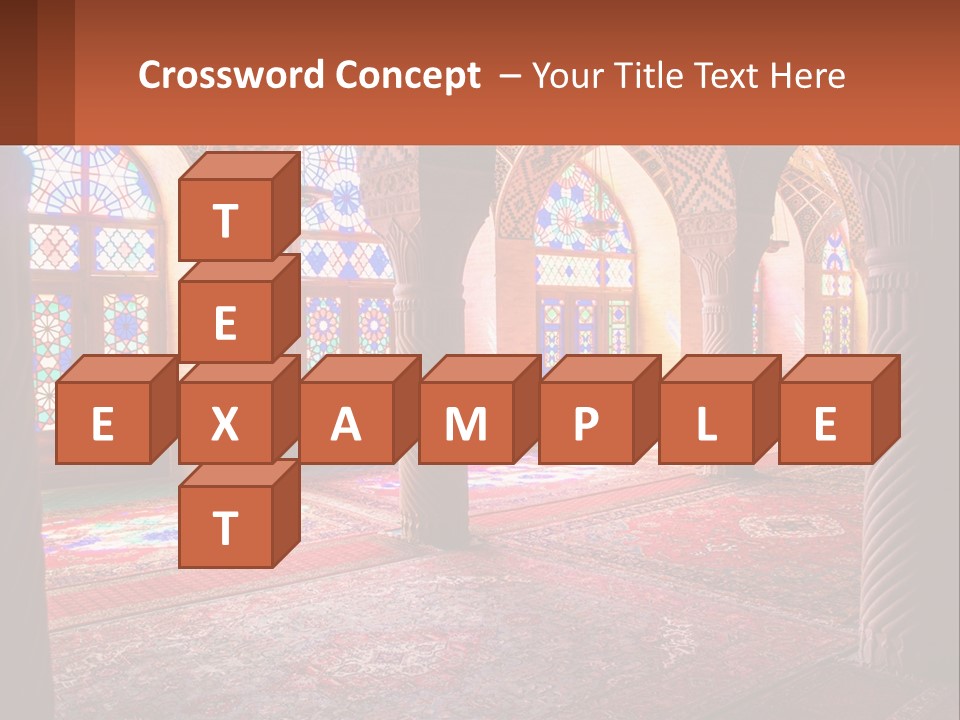 A Large Room Filled With Lots Of Windows PowerPoint Template