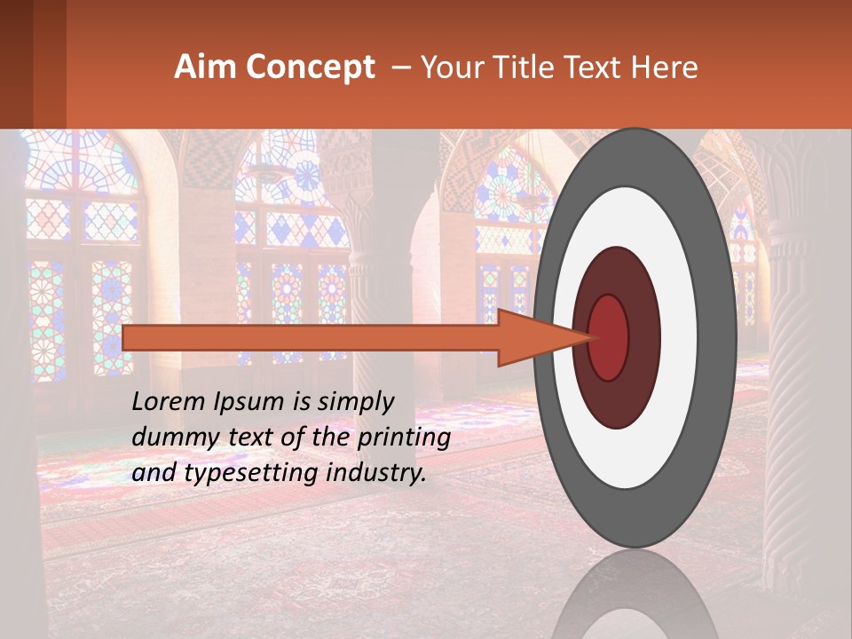 A Large Room Filled With Lots Of Windows PowerPoint Template