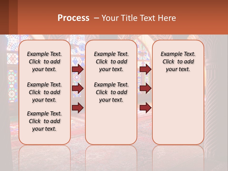 A Large Room Filled With Lots Of Windows PowerPoint Template
