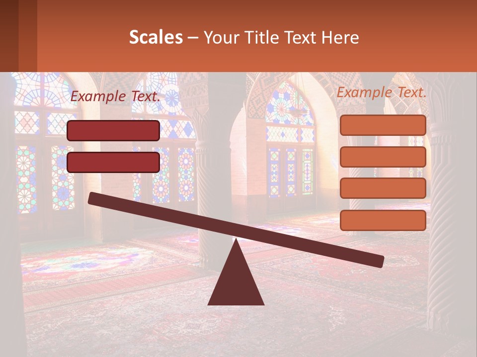 A Large Room Filled With Lots Of Windows PowerPoint Template