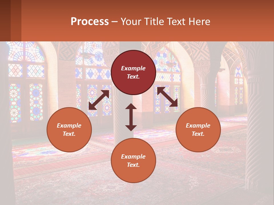 A Large Room Filled With Lots Of Windows PowerPoint Template