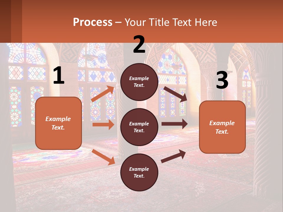 A Large Room Filled With Lots Of Windows PowerPoint Template