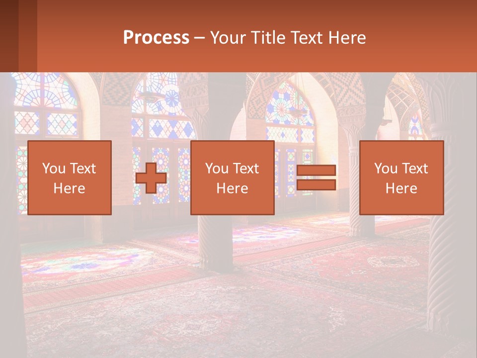 A Large Room Filled With Lots Of Windows PowerPoint Template