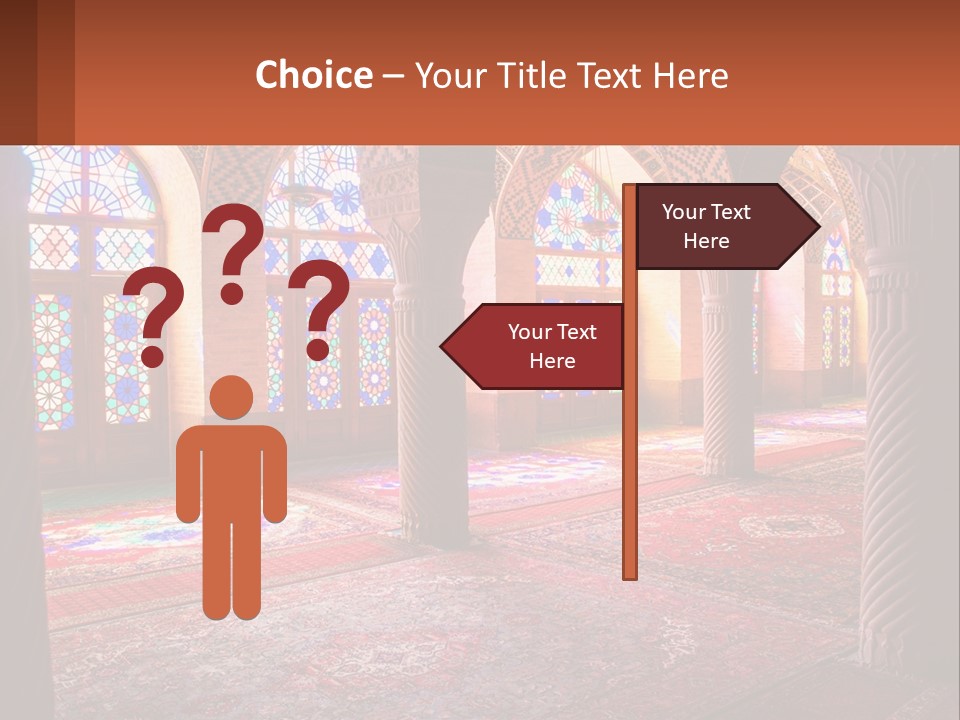 A Large Room Filled With Lots Of Windows PowerPoint Template