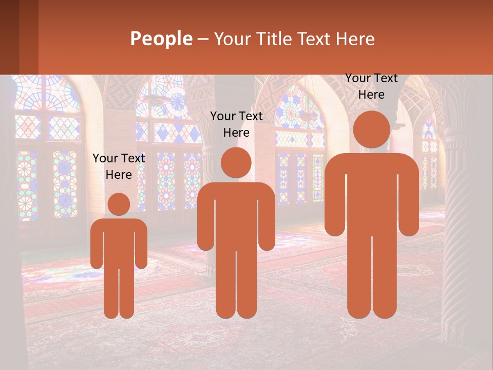 A Large Room Filled With Lots Of Windows PowerPoint Template
