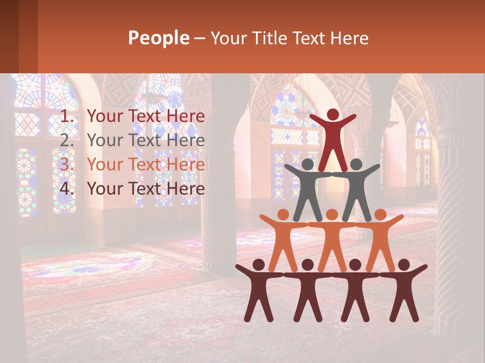 A Large Room Filled With Lots Of Windows PowerPoint Template