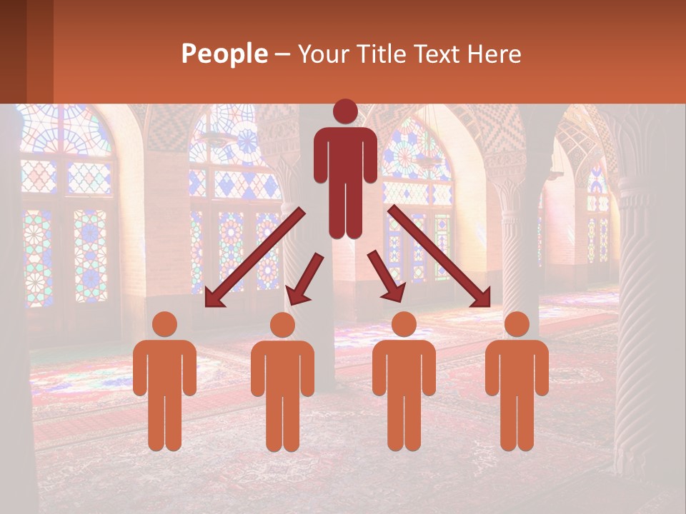 A Large Room Filled With Lots Of Windows PowerPoint Template