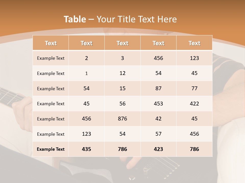 A Man Sitting On A Couch Playing A Guitar PowerPoint Template