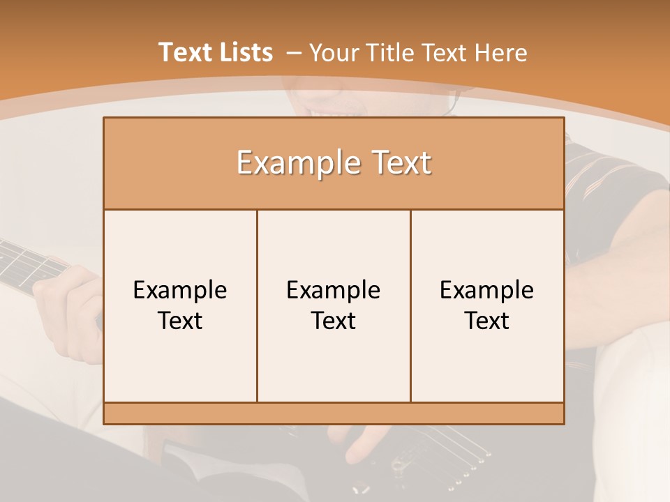 A Man Sitting On A Couch Playing A Guitar PowerPoint Template