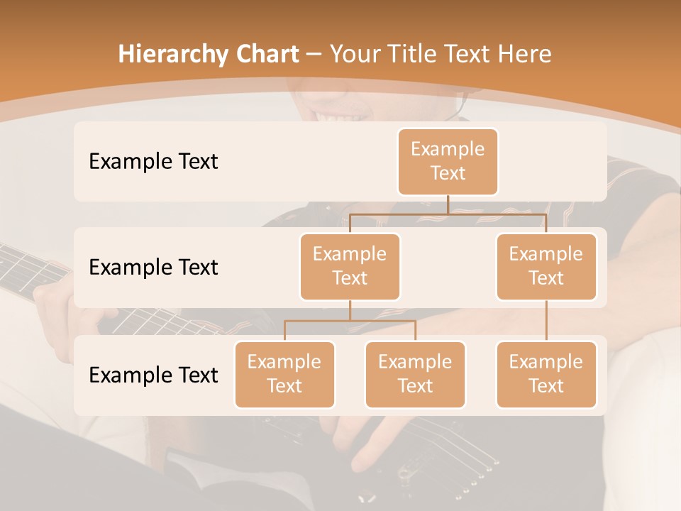 A Man Sitting On A Couch Playing A Guitar PowerPoint Template