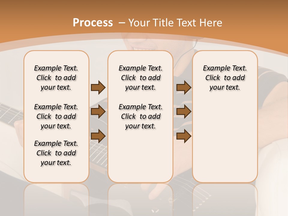 A Man Sitting On A Couch Playing A Guitar PowerPoint Template
