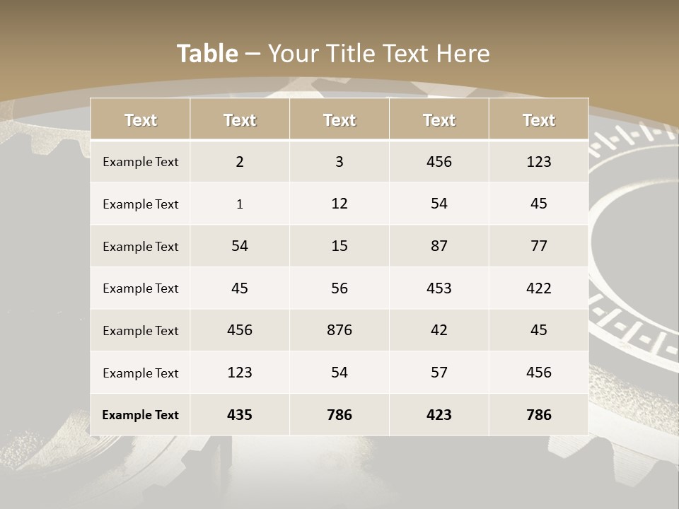 A Group Of Gears On A Black And White Background PowerPoint Template