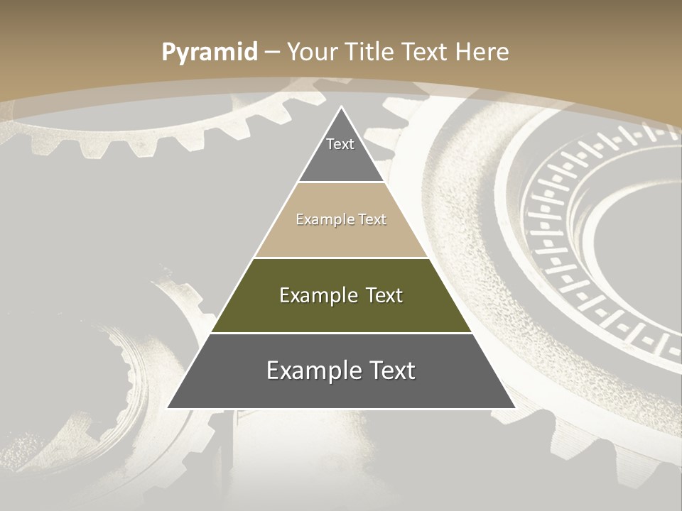 A Group Of Gears On A Black And White Background PowerPoint Template