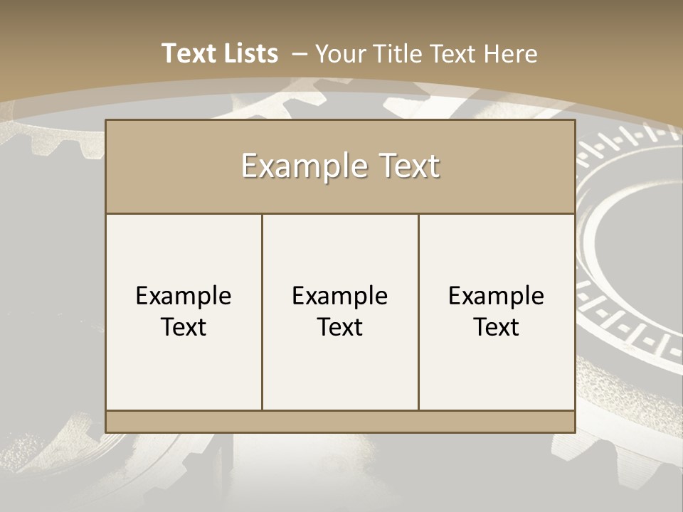 A Group Of Gears On A Black And White Background PowerPoint Template