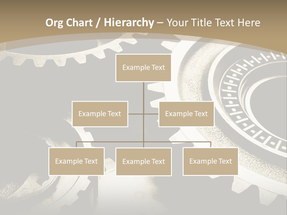 A Group Of Gears On A Black And White Background PowerPoint Template