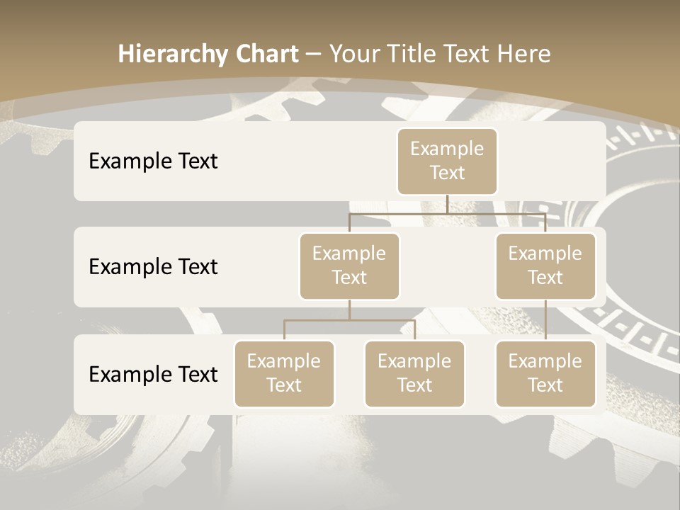 A Group Of Gears On A Black And White Background PowerPoint Template