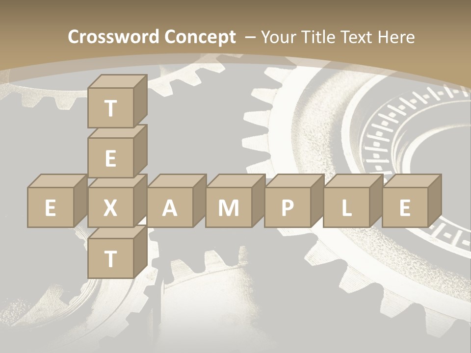 A Group Of Gears On A Black And White Background PowerPoint Template