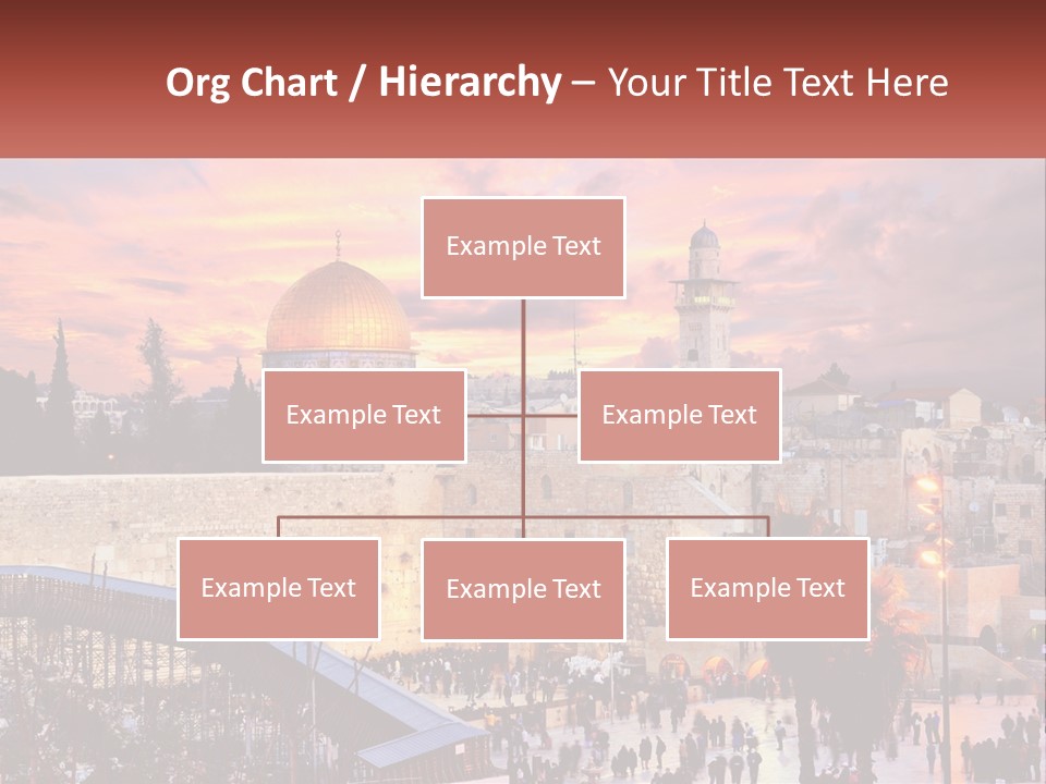 A Picture Of The Dome Of The Rock In The Middle Of The City PowerPoint Template