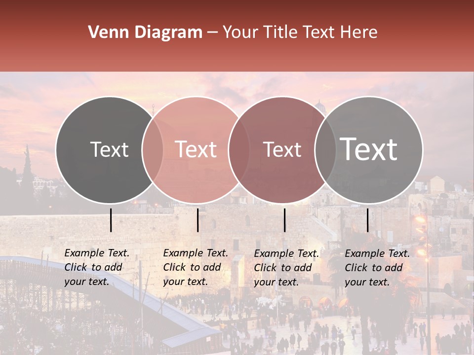 A Picture Of The Dome Of The Rock In The Middle Of The City PowerPoint Template