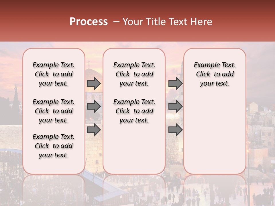 A Picture Of The Dome Of The Rock In The Middle Of The City PowerPoint Template