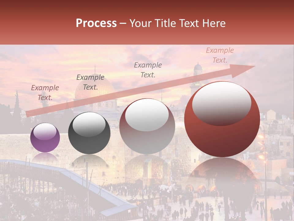 A Picture Of The Dome Of The Rock In The Middle Of The City PowerPoint Template