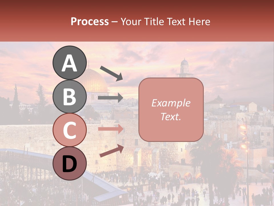 A Picture Of The Dome Of The Rock In The Middle Of The City PowerPoint Template