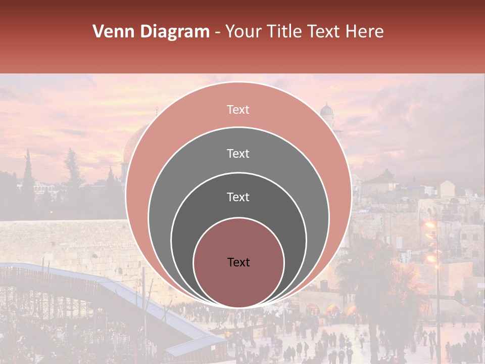 A Picture Of The Dome Of The Rock In The Middle Of The City PowerPoint Template
