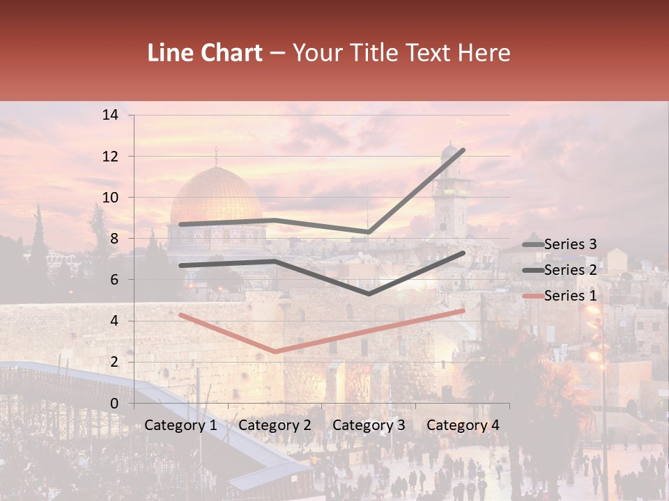 A Picture Of The Dome Of The Rock In The Middle Of The City PowerPoint Template