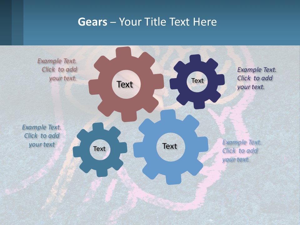 A Child's Hand Touching A Pink Brain On A Blue Carpet PowerPoint Template