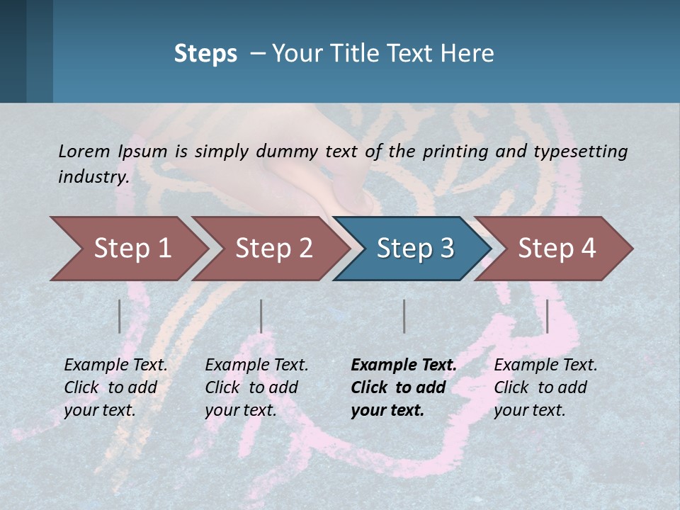 A Child's Hand Touching A Pink Brain On A Blue Carpet PowerPoint Template