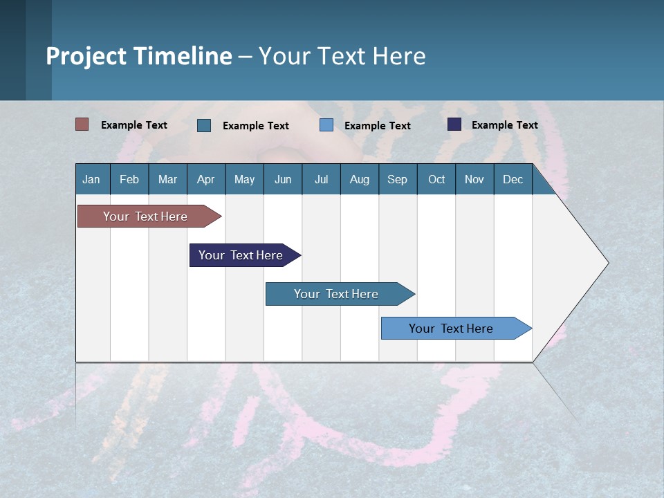 A Child's Hand Touching A Pink Brain On A Blue Carpet PowerPoint Template