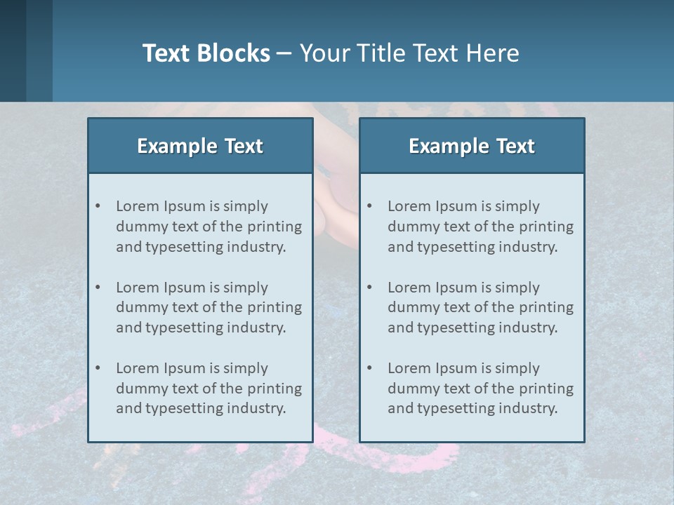 A Child's Hand Touching A Pink Brain On A Blue Carpet PowerPoint Template