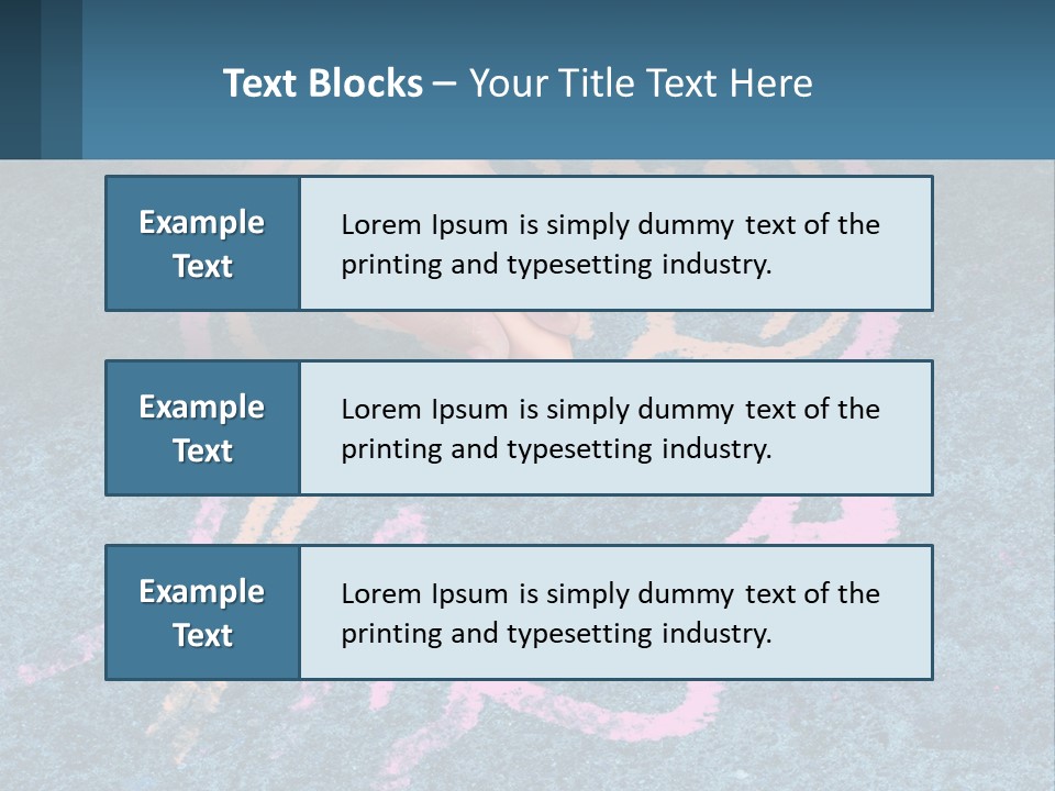 A Child's Hand Touching A Pink Brain On A Blue Carpet PowerPoint Template