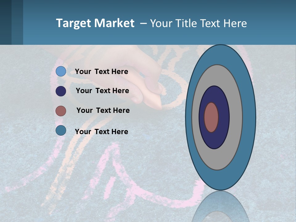 A Child's Hand Touching A Pink Brain On A Blue Carpet PowerPoint Template