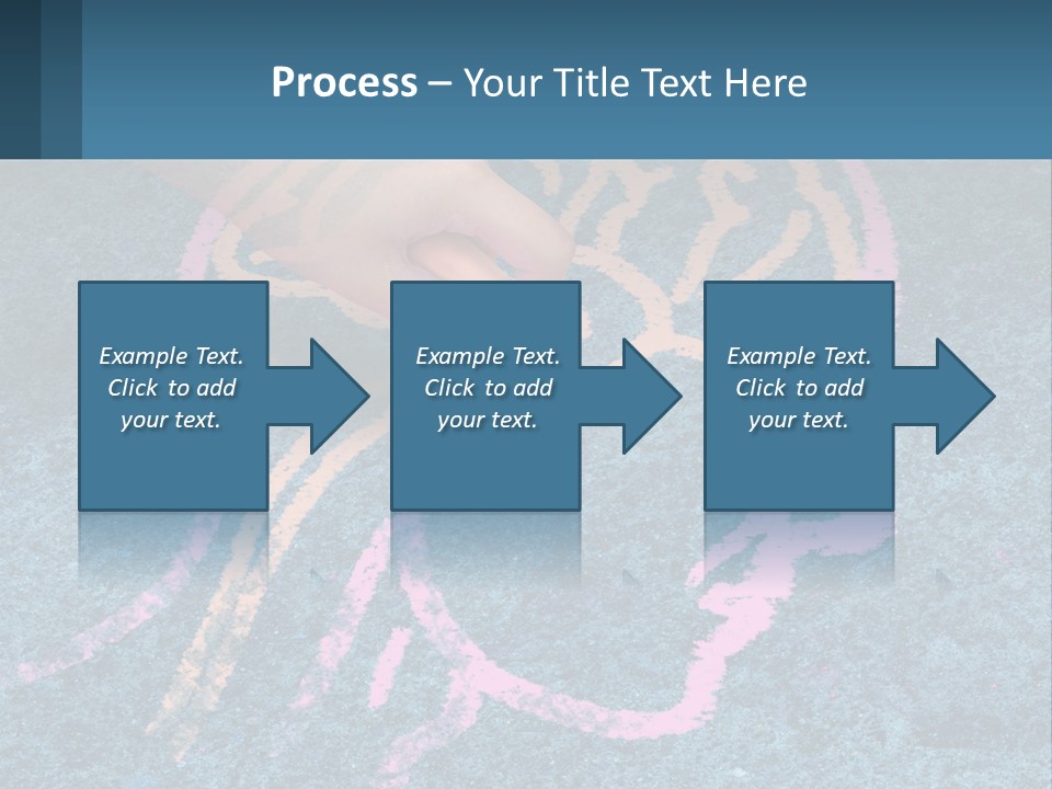 A Child's Hand Touching A Pink Brain On A Blue Carpet PowerPoint Template