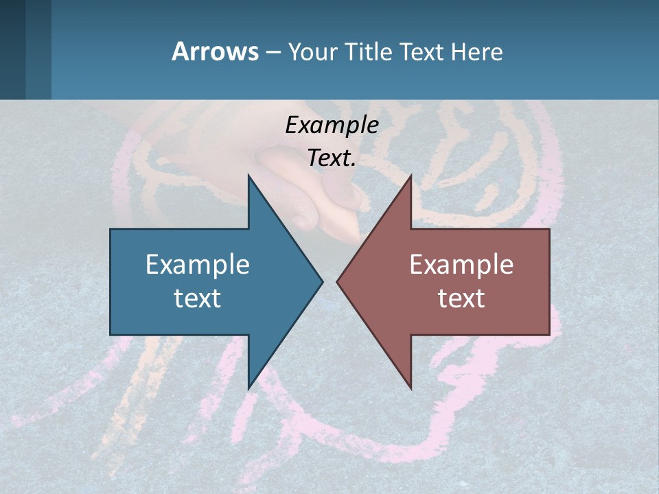 A Child's Hand Touching A Pink Brain On A Blue Carpet PowerPoint Template