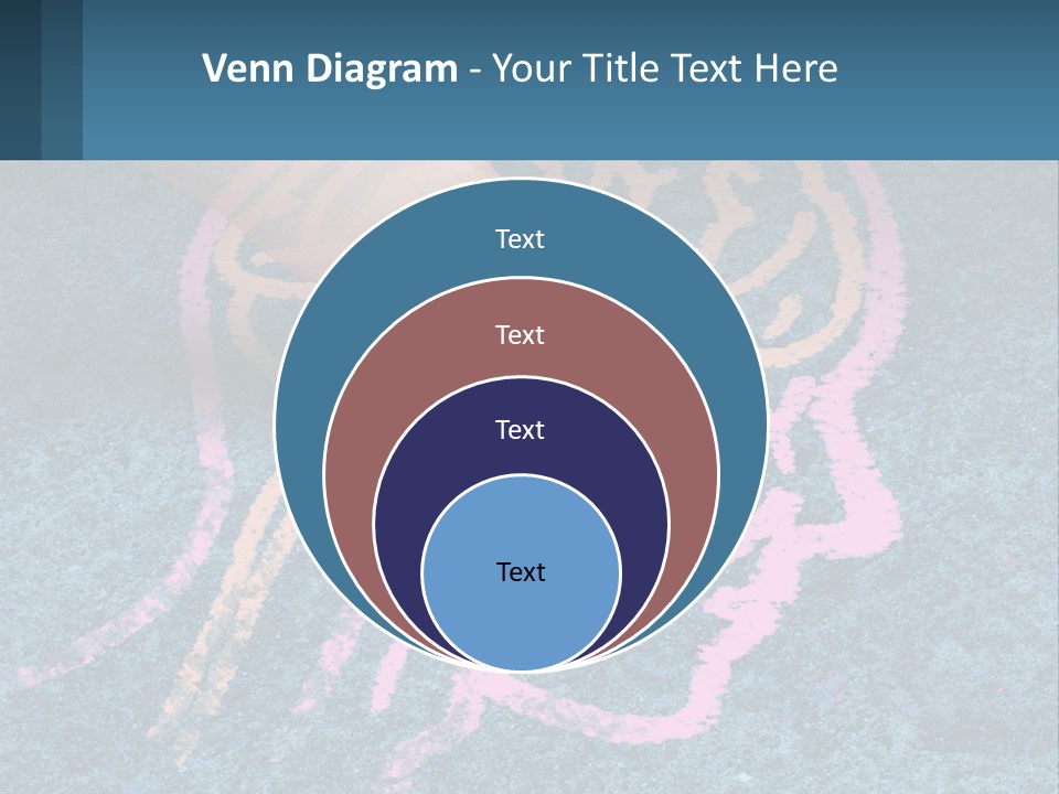 A Child's Hand Touching A Pink Brain On A Blue Carpet PowerPoint Template