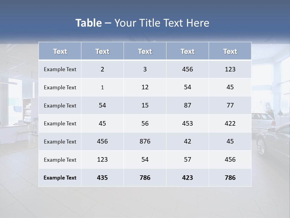 A Car Showroom Filled With Cars And People PowerPoint Template
