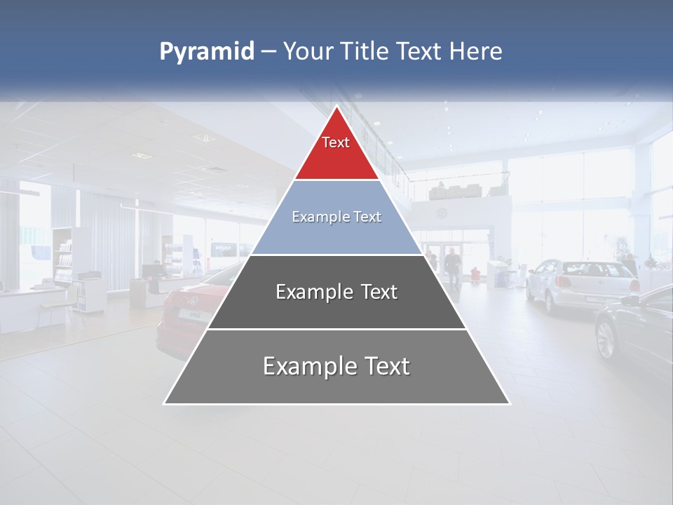 A Car Showroom Filled With Cars And People PowerPoint Template