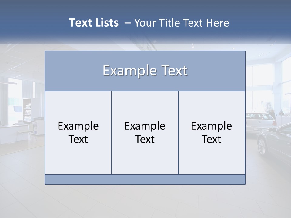 A Car Showroom Filled With Cars And People PowerPoint Template