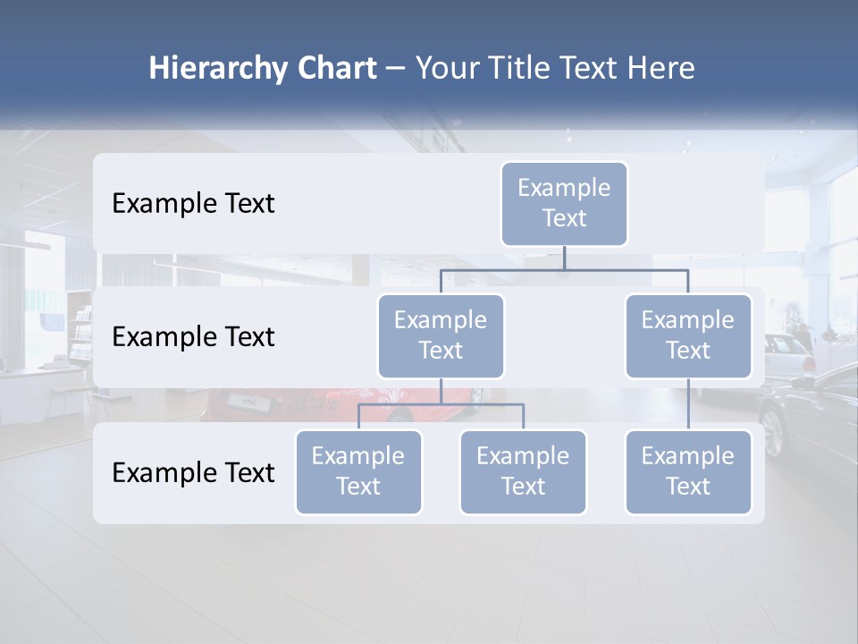 A Car Showroom Filled With Cars And People PowerPoint Template