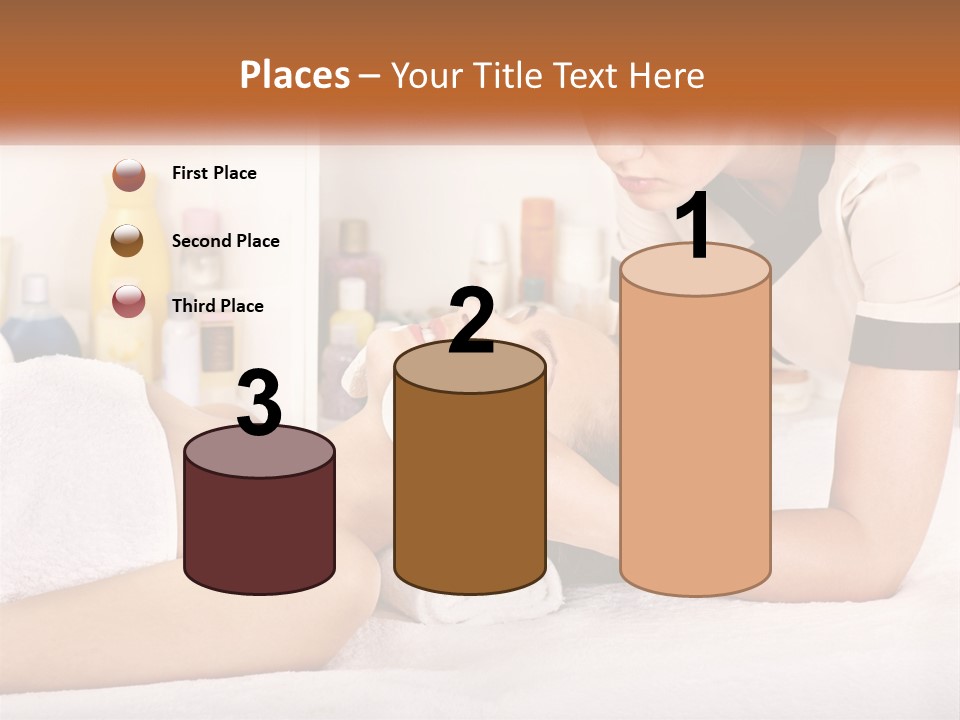 A Woman Getting A Facial Massage From A Man PowerPoint Template