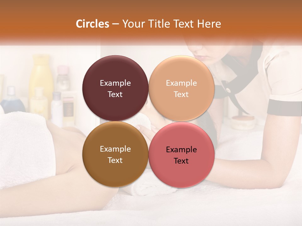 A Woman Getting A Facial Massage From A Man PowerPoint Template