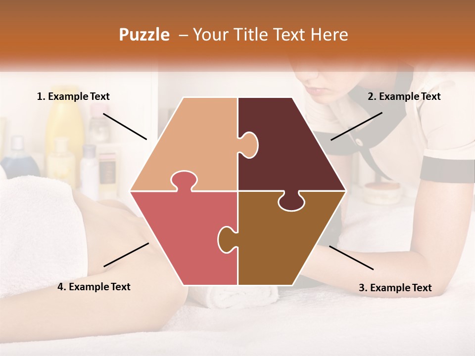 A Woman Getting A Facial Massage From A Man PowerPoint Template