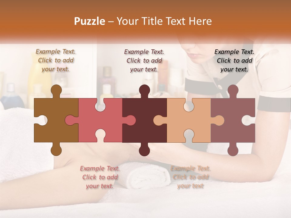 A Woman Getting A Facial Massage From A Man PowerPoint Template