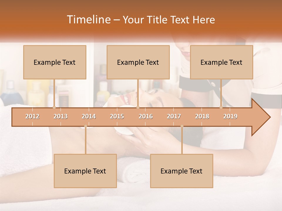 A Woman Getting A Facial Massage From A Man PowerPoint Template