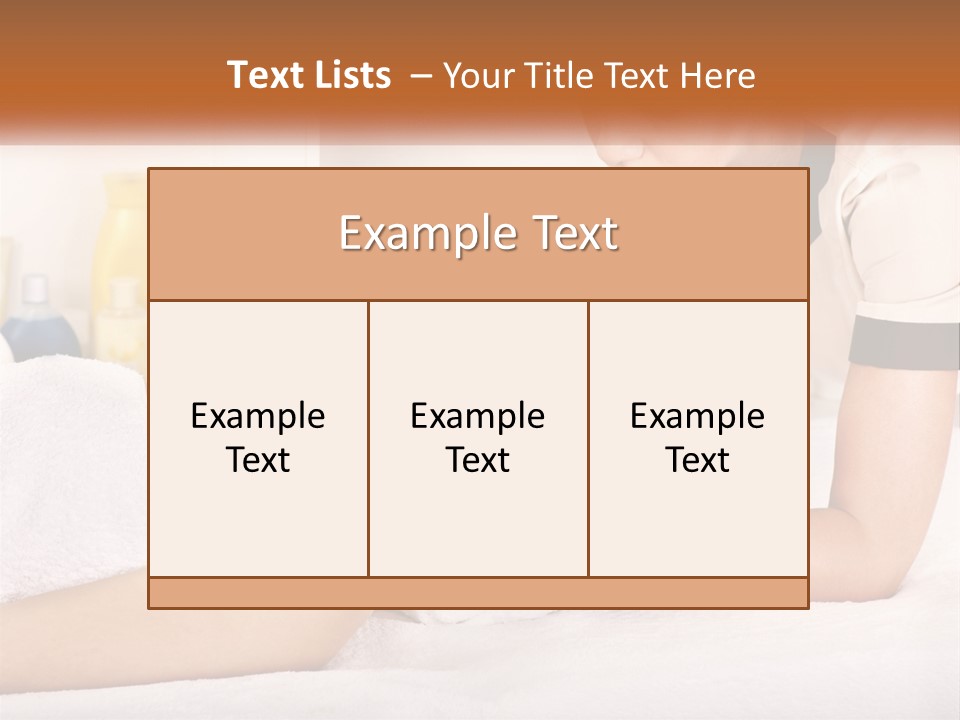 A Woman Getting A Facial Massage From A Man PowerPoint Template